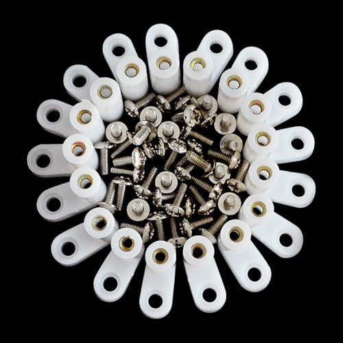 60 Stück Kunststoff-Leiterplatten-Abstandshalter, Leiterplatten-Montagefüße, L-förmige Leiterplatten-Abstandsbolzen, Montage-Hardware-Kit mit 120 Schrauben