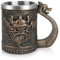 Nave vichinga Drakkar Boccale da birra in acciaio inox, tazza vichinga, boccale da birra vichinga, regali vichinghi per uomini, adatto per la regali per la festa del papà, Oktoberfest (Stile 2)
