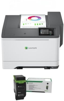 LEXMARK CS531dw Color Laser Wireless Printer, Gigabit Ethernet, Single Sheet Multipurpose Feeder and Multiple Media Sizes Supported (50M0020) Bundle with 75M10K0 Black 3K Yield Toner Cartridge