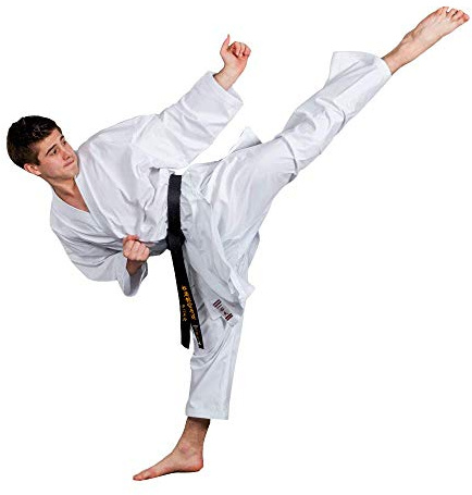 KAITEN Kumite Karateanzug New Dynamic - Karate Gi weiß 8 oz - Hose mit Gummizug