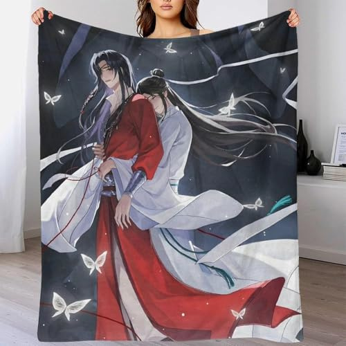 AYZOFCNDK Heaven Official’s Blessing Kuscheldecke Flauschige Decke Personalisierte Geschenke Super Weich Couch Decken Wohndecke Geburtstag Weihnachten 70x80inch(180x200cm)