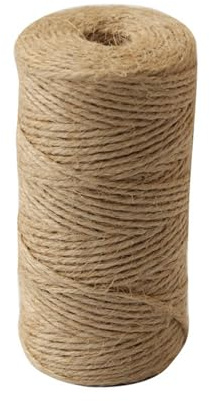 LCUVIMPEX Cordel de Yute Natural, Cuerda de Yute for Manualidades, jardinería, Envoltura Regalos, Poste rascador for Gatos, marrón, Varios tamaños, Paquete 3(6mmx100m(328ft))
