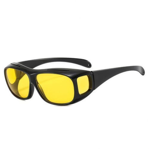 Drivesight Glasses Night Driving Glasses for Men Women, Polarized Anti Glare Night Vision Glasses, Fit Over Prescription Glasses, Reduce Headlight for Night Time Driving
