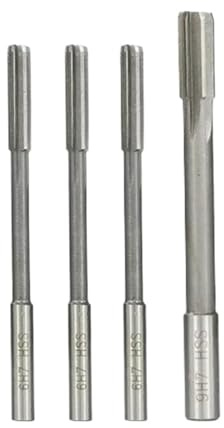 4 Uds,0-10mm HSS H7 Juego De Escariadores Máquina Fresado Vástago Recto Herramienta Corte Mandril