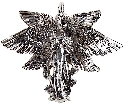Buxuaaaa antik silver ängel berlocker med 6 vingar vintage berlock dingla för smyckestillverkning fynd halsband nyckelring antika änglavingar