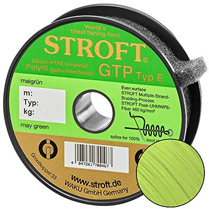 WAKU Stroft Schnur GTP Typ E geflochten maigrün 150m Typ E2 5,75kg