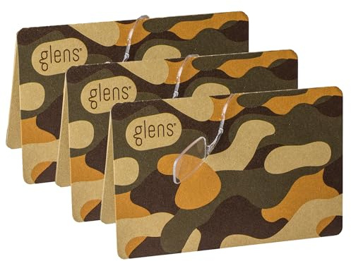 glens Unisex-Lesebrille 3er-Pack rutschfeste Lesebrillen für Herren und Damen Armlose Notfallbrille im Taschenformat | Erhältlich in verschiedenen Stärke (3 Pack Military, Stärke +1.5)