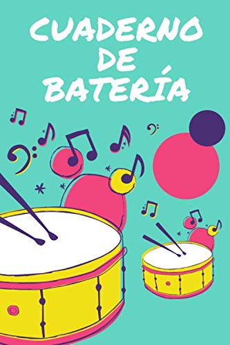 Cuaderno de batería: Libro de partituras | Papel escrito a mano | Ahorrar tiempo | 7 tablaturas y 6 diagramas de acordes por página | Para batería apasionados