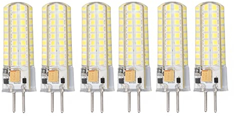 Haofy 6 Stück GY6.35 LED Birne 7W AC DC12V 700lm 72 LEDs 360 Grad LED Mais Glühbirne für Pendelleuchten Deckenleuchten Mais Glühbirne LED Glühbirne(#1)