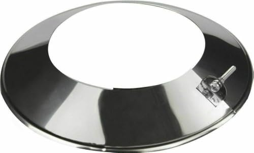 Edelstahl Wandrosette Blende Rosette Ø Innen 220mm für Kaminrohr Ofenrohr Doppelwandiges Rohr Rauchrohr Doppelwandig Isoliert Wandstärke 0,6mm (Innen 220mm, Abdeckrosette)