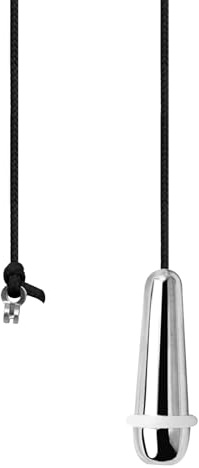 Bathroom Light Pull Cord Teardrop 6cm Silver with 150cm Cord Connector | Pull Cord Handle,Light Pull Handle Chrome for Bathroom/Toilet Light/Ceiling Fans/Blind Cord Handle
