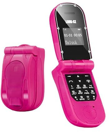LONG-CZ Téléphone à rabat en plastique J30 le plus petit téléphone portable, mini composeur sans fil, casque Bluetooth minuscule modèle Nest avec changeur de voix, mini téléphone portable à rabat en