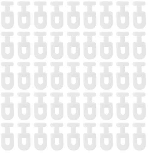 Warmhm Galets de Rideaux en Plastique Universels 200 Pcs Certifié Silencieux Coulissants Matériau Plastique Solide pour Rails de Rideaux Usage Domestique et Bain Compatible Multi-usage