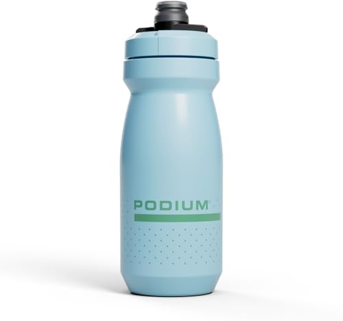 CAMELBAK Podium Bouteille d'eau de vélo 621 ml – Facile à presser – S'adapte à la plupart des cages de vélo, bleu cristal