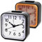 2 Pezzi Sveglia Analogica Senza Ticchettio, Sveglia Nera con Luce, Funzione Snooze, Sveglia Portatile, Luminosa, Silenziosa Piccola Sveglia da Viaggio per Dormitori Profondi