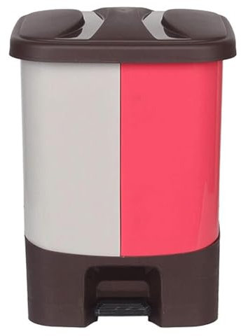 EYPKPL Standaschenbecher Outdoor-Mülleimer, doppelter Mülleimer mit großer Kapazität, Kunststoff-Mülleimer für Park, Hof, Outdoor-Abfallbehälter praktisch