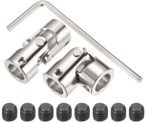 QUARKZMAN 2Pz 10mm a 10mm ID Giunto Universale Albero Accoppiamento Metallo
