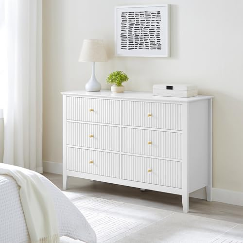 Melody Maison Large 6 Drawer Chest of Drawers - Hales White Range