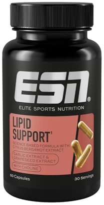 ESN Lipid Support, 60 Kapseln, 30 Portionen, mit Pflanzenextrakten, Thiamin und Cholin - made in Germany