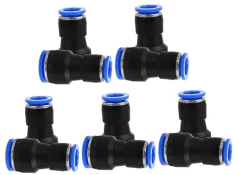 Alipis 10pcs Air Pneumatic Fittings Quick Connect Push to Connect Hose Connectors for Compressor
