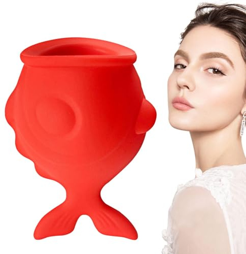 Läppplumper – naturlig fylligare läppförstärkare läppsugpropp | bärbar läppsugare plumper | Läppförbättringsverktyg | fiskformad läpppump läppförstärkare för omedelbar volym och skönhetsrut