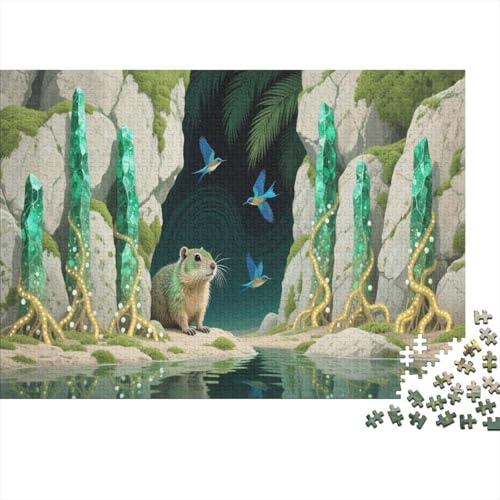 Murmel 1000 Teile Puzzle Für Die Ganze Familie Blumes Erwachsenenpuzzle Geschicklichkeitsspiel Weihnachtspuzzle 1000pcs (75x50cm)