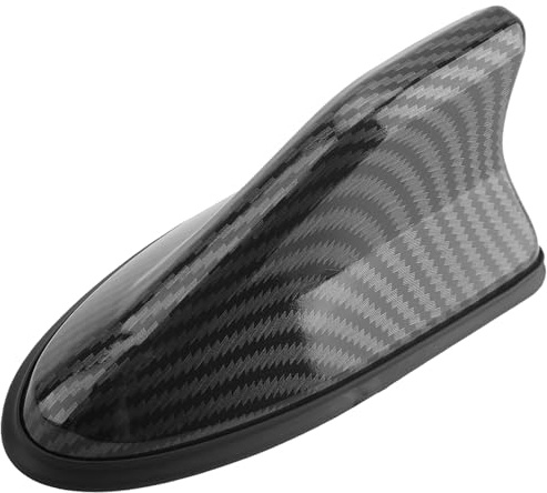 Auto Haifischflossen-Antenne,Universal Dach Flosse Antenne Kohlefaser,FM/AM-Radio-Dekor-Signalantenne für SUV, Trucks, Vans, Auto Tuning (Kohlefaser)