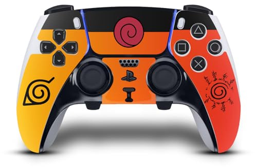 Head Case Designs Officially Licensed Naruto Shippuden Naruto Costume Iconic Vinyl Sticker Gaming Skin Decal Cover Compatible With Sony PlayStation 5 PS5 DualSense Edge Controller