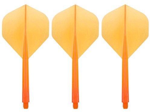 Condor Zero Stress Flight System - Standard Clear Orange - Dart Flights Long