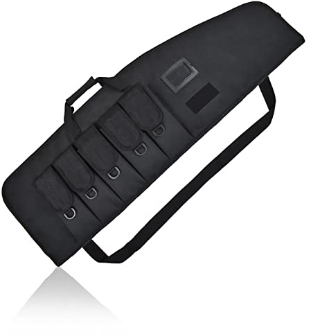 AUMTISC Rifle Gun Case Soft, Tactical Shotgun Carrying Range Gun Bags for Scoped, Black 38