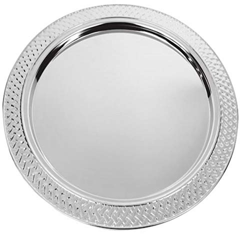 Platzteller Hamburg (D 31 cm) | Premium Silber Plated versilbert | Edles Tafelsilber | Top Verarbeitung
