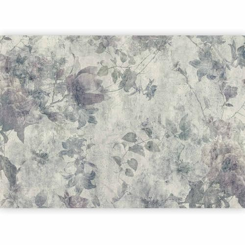 murando - Carta da Parati Adesiva Retro Fiori 441x315 cm Fotomurali Adesivi Murali Rivestimento Parete Moderna per Pareti Adesiva Muro Decorativo Fotomurale SoggiornoBotanica Natura