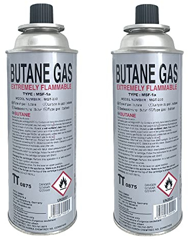 Greenpoint Campingkocher - Gaskartusche 227g, Campingkocher Gas, Butan Gaskartusche 227g, Gaskocher Kartusche, Gasflasche