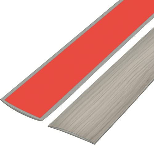 2m X 5 cm Floor Transition Strip, Floor Cover Strips, Self Adhesive Floor Door Divider Strip, Flooring Edge Trim, Laminate Flooring Threshold Transition Strip, Floor Joining Strip