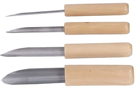 Kit di Strumenti per Argilla 4 Pezzi Forbici per Fori per Argilla Ceramica Kit di Strumenti per Scolpire L'argilla per Adulti Bambini Ceramica Artigianale Cottura Intaglio Crafts