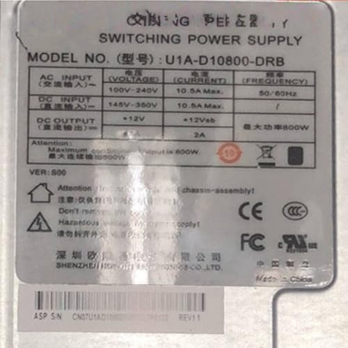 MIDTY 95% PSU para fuente de alimentación conmutada Aspower CRPS 800W U1A-D10800-DRB