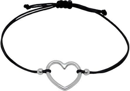 Selfmade Jewelry Armband Damen Silber Herz Größenverstellbares Armkettchen mit Herzchen Handgemacht Inkl. Geschenk-Verpackung