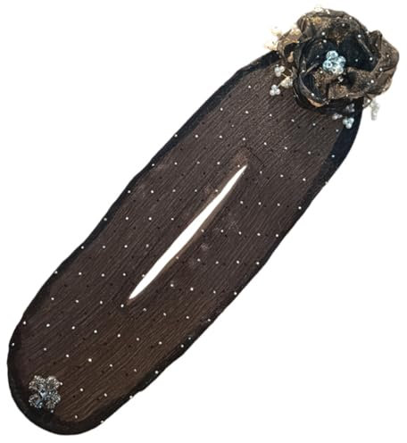 EIHI Nero Chignon, pinza para el pelo, chignon facile per capelli, pinza para el pelo con flor, creador de moños, Clip per capelli, Rulo para moños con flor