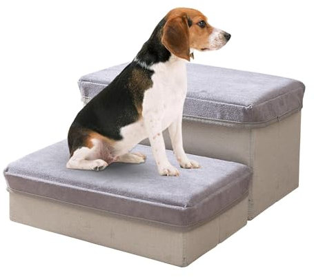 Treppen - Hundetreppen für kleine Rassen, tragbare Haustiermöbel | Hundeleiter Möbel Rampe Treppen, rutschfeste Welpen-Kletterleiter Nachttischstufen, Hundestufen Leiter Rampe Haustier Ramp