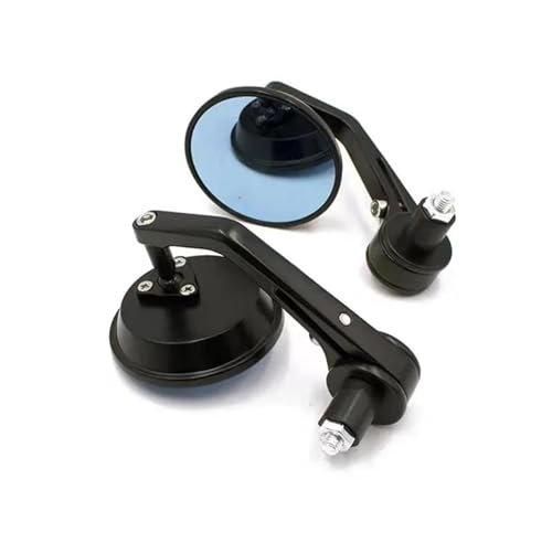 Seite Rückspiegel Motorrad 22mm Lenker End Spiegel Aluminium Legierung ATV Enduro Rückspiegel Universal Für Suzuki Für SV 400 650 1000 DCL250 GSR Lenkerendenspiegel(1)