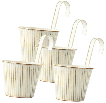 Toyvian 4pièces Support De Pot Suspendu pour Jardinière De Balustrade Pot De Fleurs Suspendu Et Imperméable pour Balcon Et Intérieur