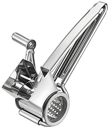 HOLIDYOYO Rallador De Queso Manivela 1 Unidad 304 Acero Inoxidable Manual Rotativo Para Cocina Hogar Pastelería Restaurante