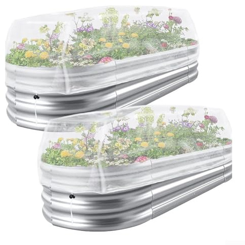 Garden Mesh Covers for Raised Beds, Rectangular Plant Mesh Covers with Drawstring, for Vegetables, Fruits, Flowers & Crops, Butterfly & Bird Protection