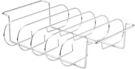 JINGLING Supporto Per Costine | Griglia Per Di Costine In Acciaio Al Carbonio,Porta Bistecche Per Barbecue Cucina All Aperto Campeggio Cottura E Riposo