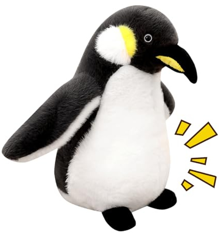 kinrguiyuez Pinguin Kuscheltier Aus Plüsch | 20 cm Pinguin Stofftier | Flauschige Wohnaccessoires Zum Sammeln Und Kuscheln Für Sofa Wohnzimmer Und Schlafzimmer