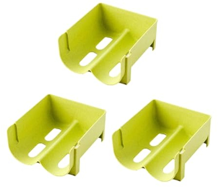 Gosera 3Pcs Beer Holders Soda Can Holder Beer Holder Bottle Storage Rack Hanger Refrigerator Organizer Easy Install Green
