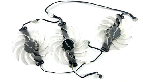 ZHXOZYF Ventilateur de Refroidissement 102 mm TH1015S2H-PBA01 et 92 TH9215S2H-PDB03 pour Cartes Graphiques KFA2 Galax RTX 3070/3080/3070Ti/3080 Ti EX(ABC)