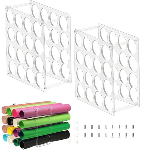 Bastelpapier Rollen Halterung 2 Teile Durchsichtiges Acryl Display