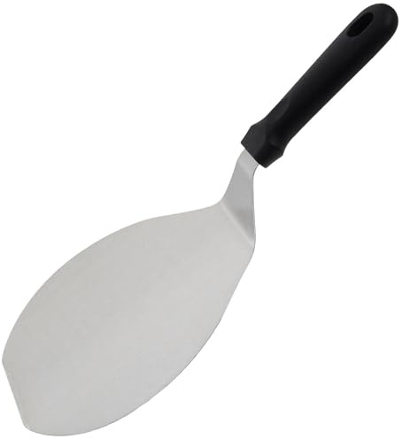 SAFIGLE Spatule à Pizza en Acier Inoxydable Manche Plastique Ergonomique, Pelle de Service Résistante, Outil de Transfert pour Pizza, Gâteau et Tarte, Ustensile Cuisine Pratique