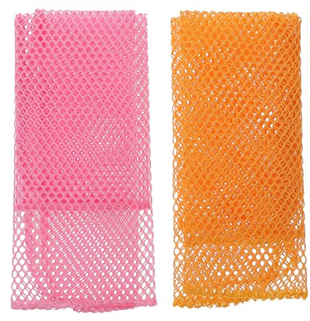 NUOBESTY 6 Pièces Lot de Chiffons de Cuisine Maille Anti-adhésifs pour Vaisselle et Fruits Absorbants et Rapides à Sécher Écologiques et Résistants pour Nettoyage Couleur